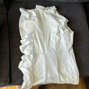 White Ruffle Jumpsuit